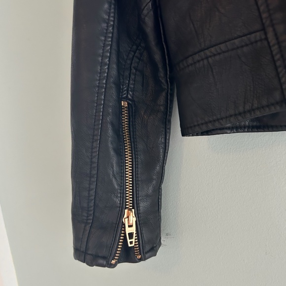 NEW Blank NYC Leather Cropped Moto Jacket - Picture 8 of 8
